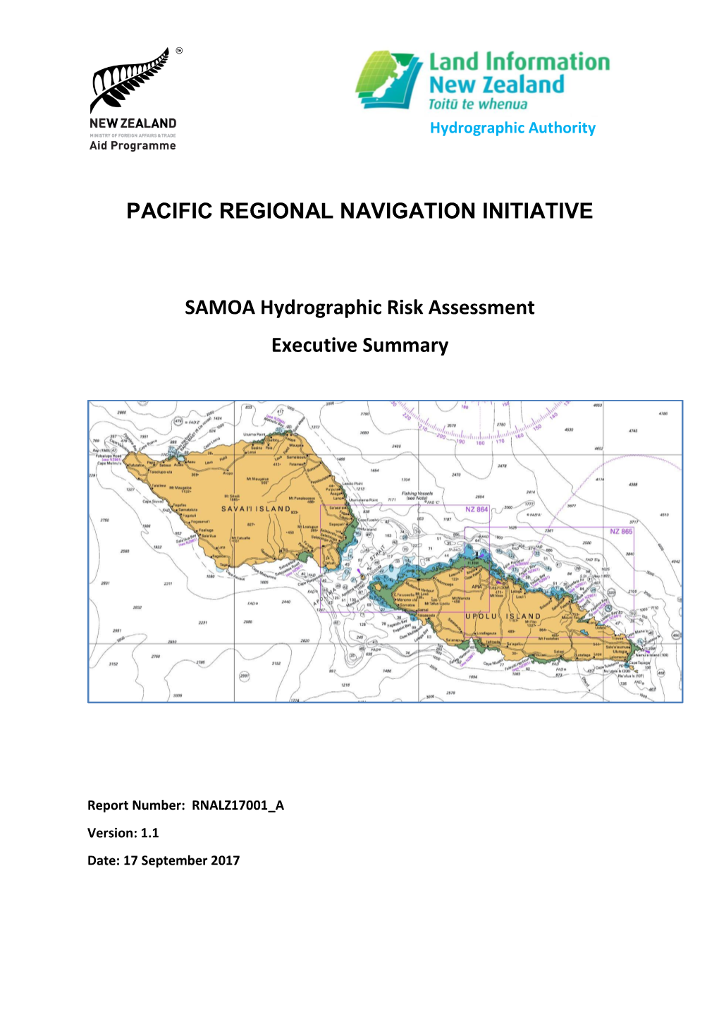 PACIFIC REGIONAL NAVIGATION INITIATIVE SAMOA Hydrographic