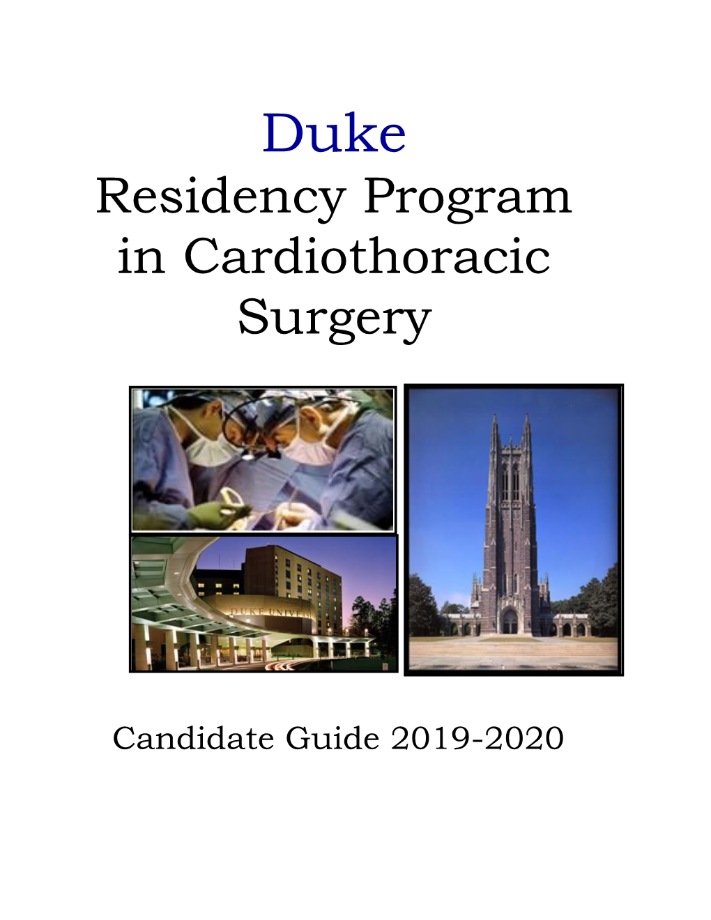 Residency Program in Cardiothoracic Surgery