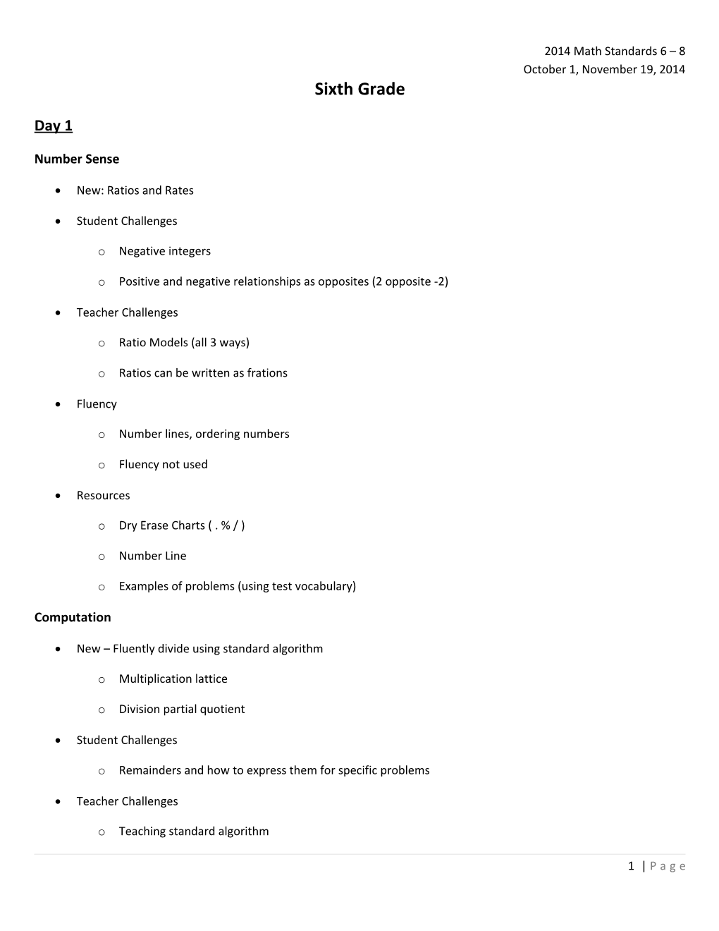 New: Ratios and Rates