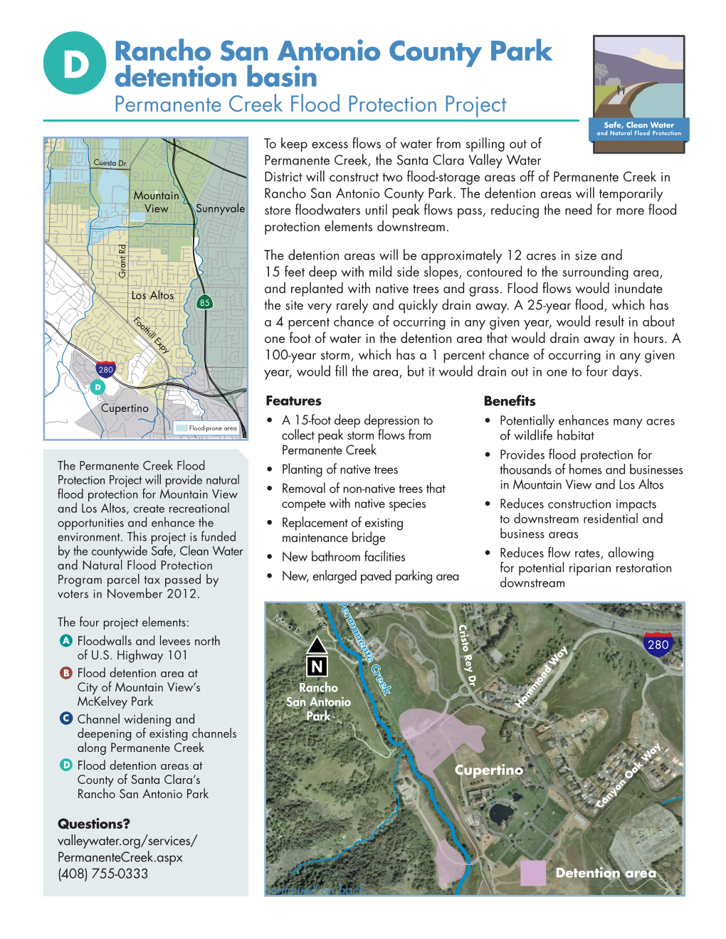 Rancho San Antonio County Park Detention Basin