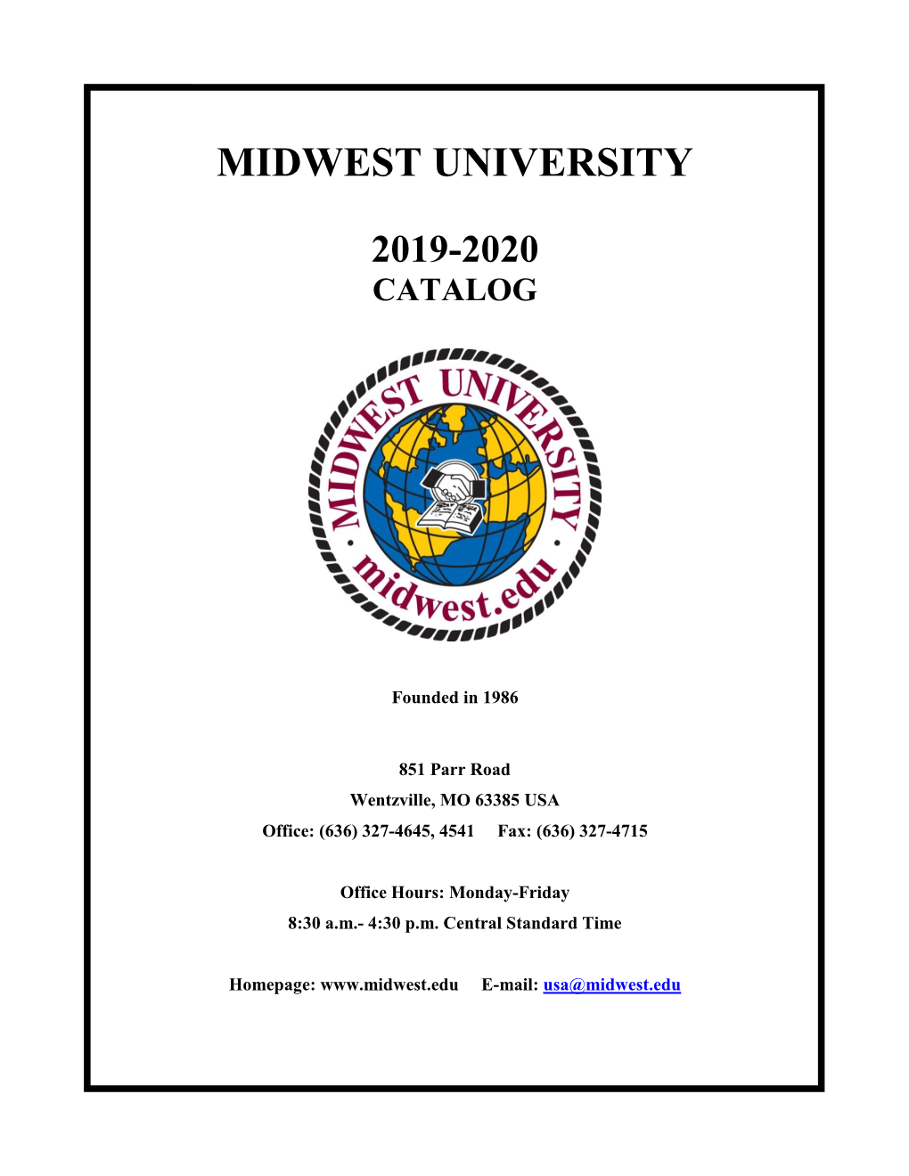 2019-2020 Catalog