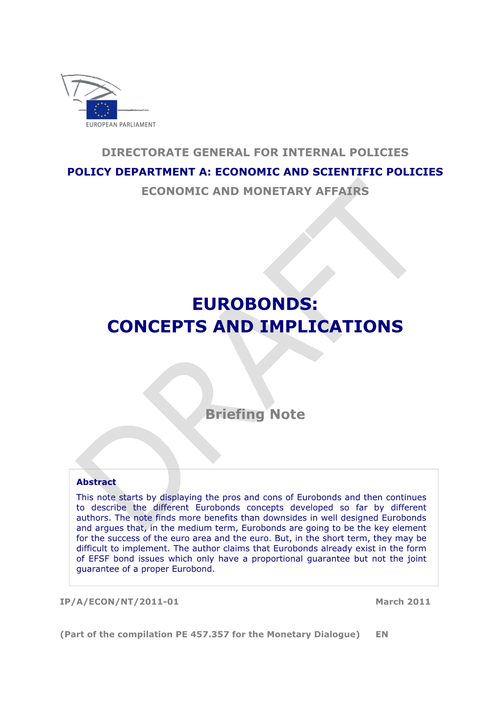 Eurobonds: Concepts and Implications