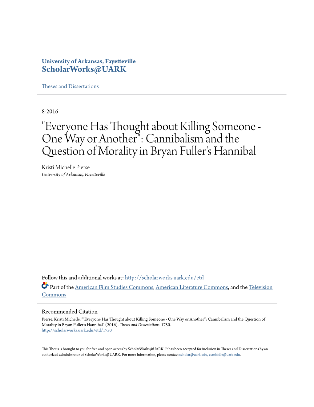 "Everyone Has Thought About Killing Someone