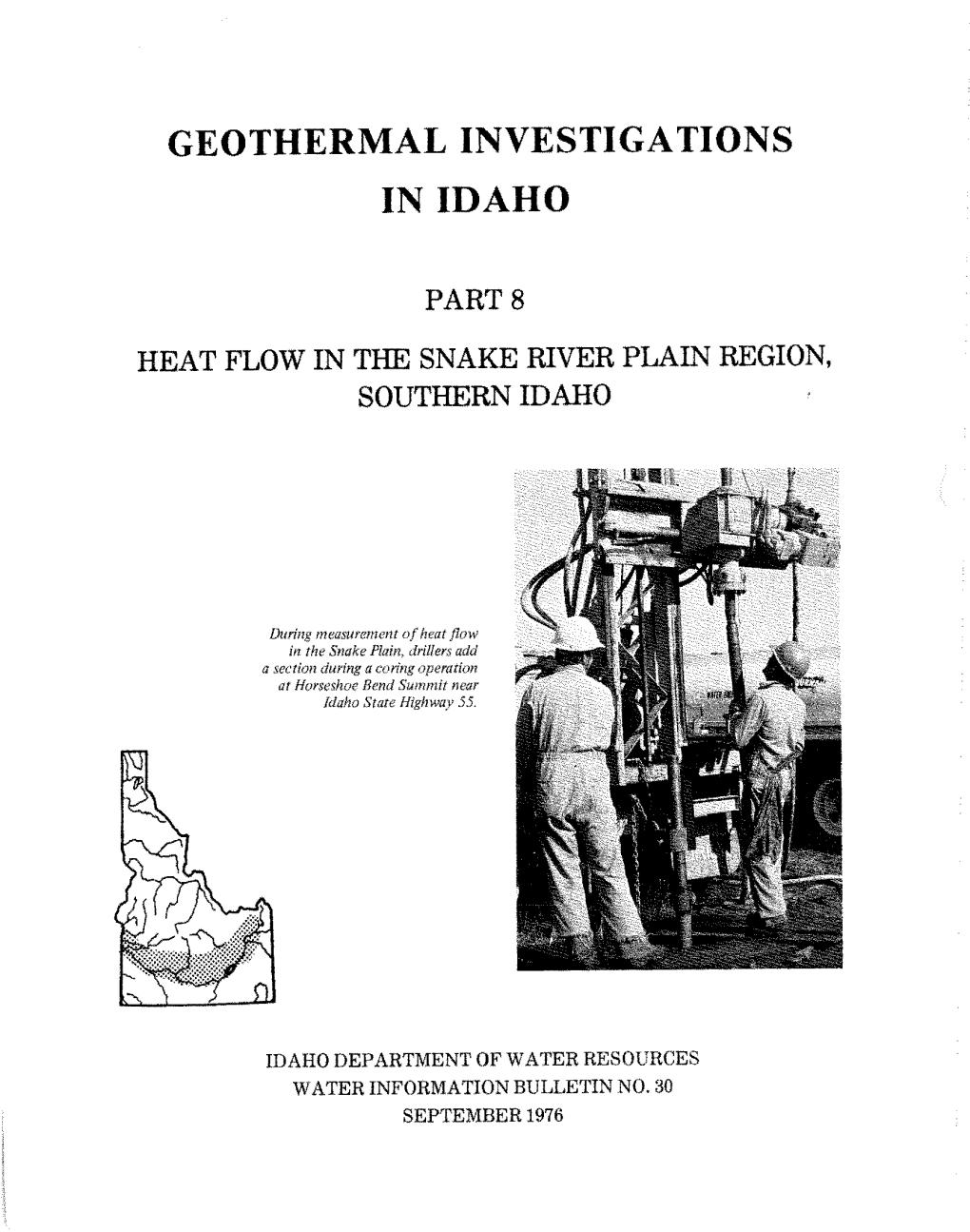 Heat Flow of the Snake River Plain Region, Southern Idaho