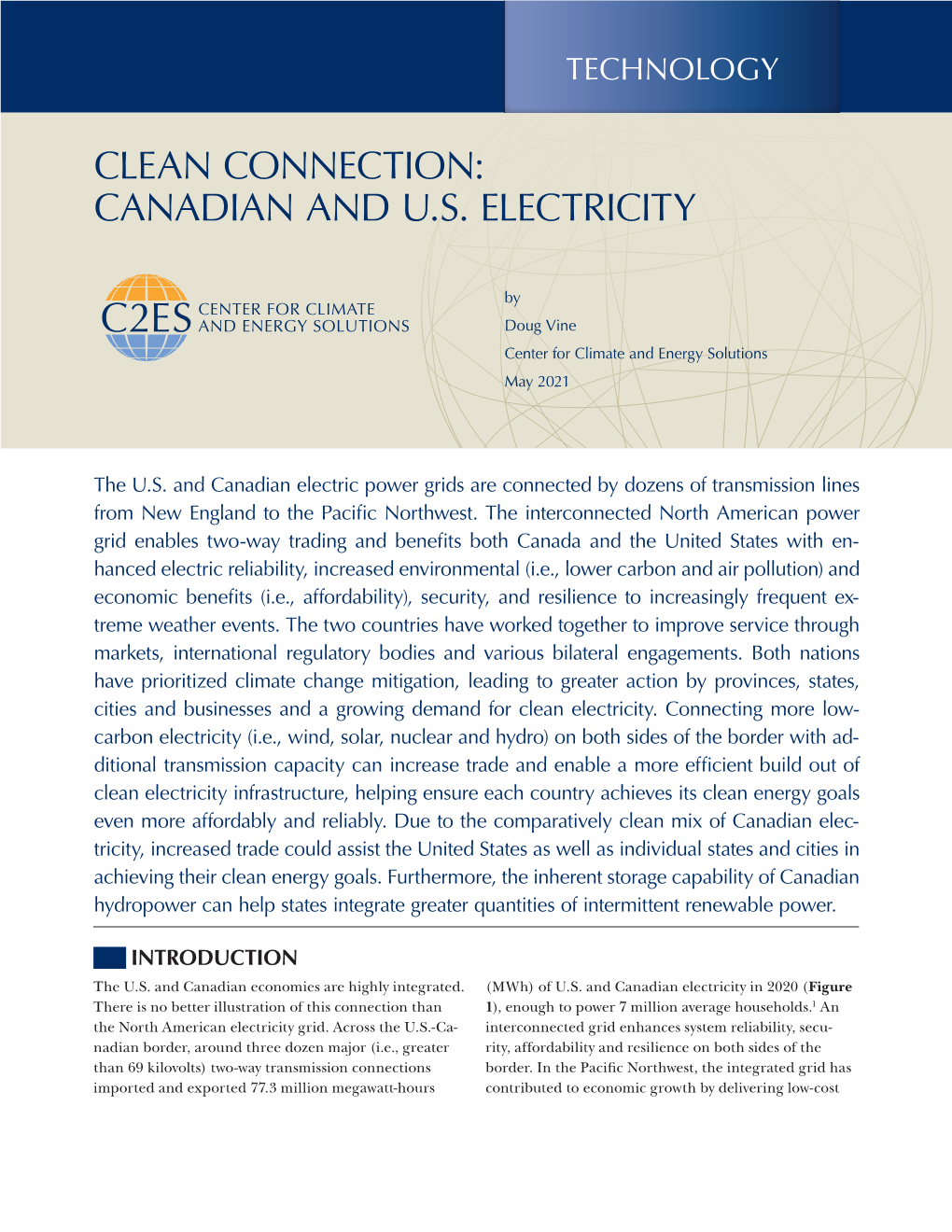 Clean Connection: Canadian and U.S. Electricity