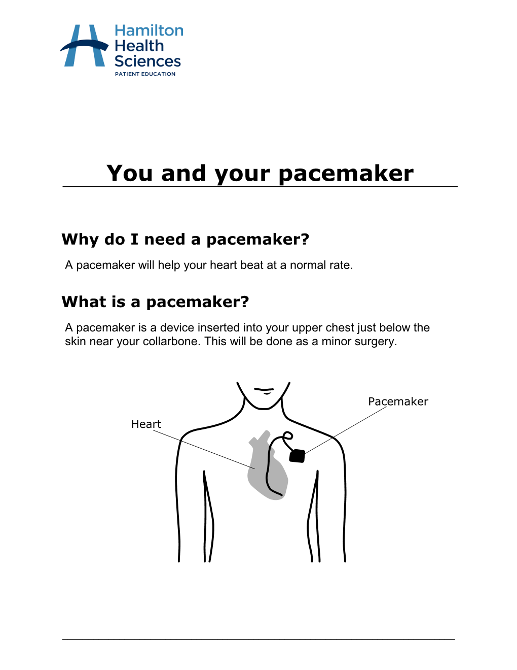 You and Your Pacemaker