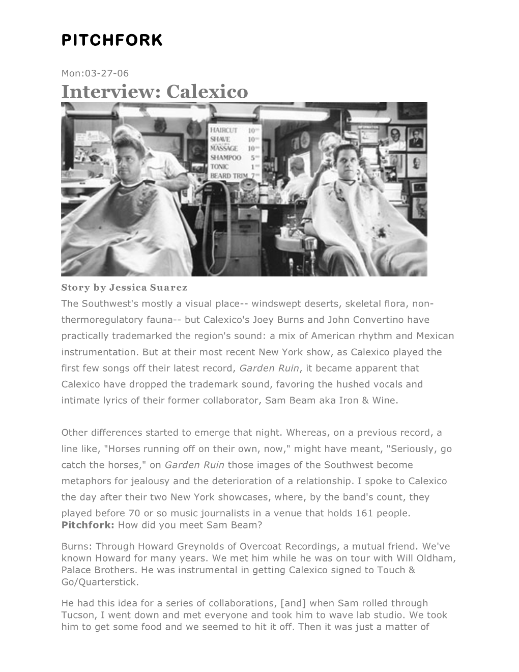 Interview: Calexico