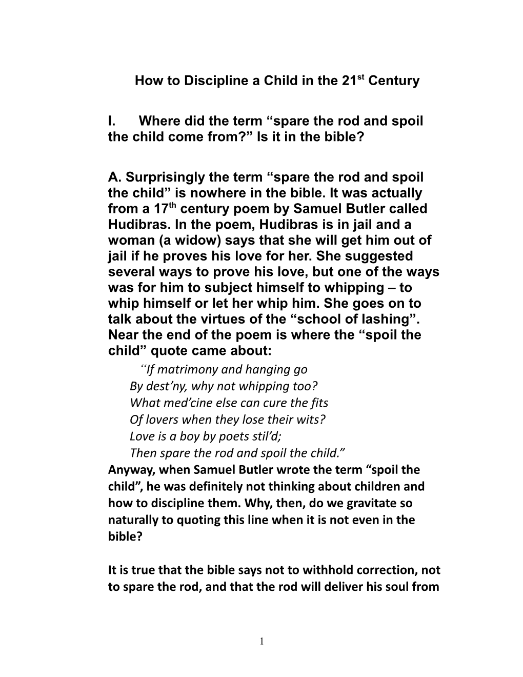 How To Discipline A Child In The 21St Century Training Notes