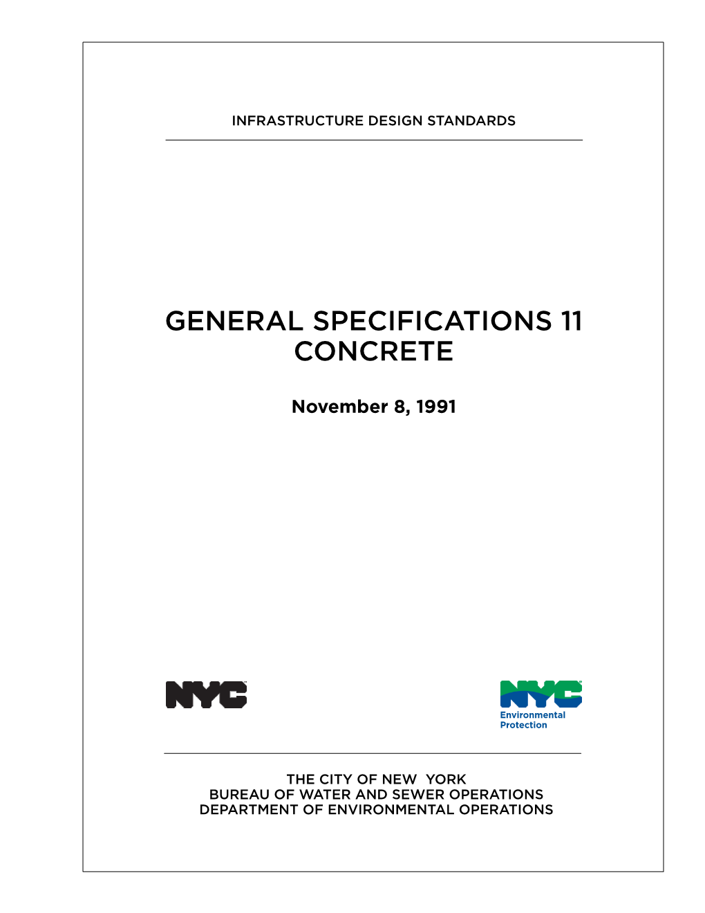 General Specifications 11 Concrete