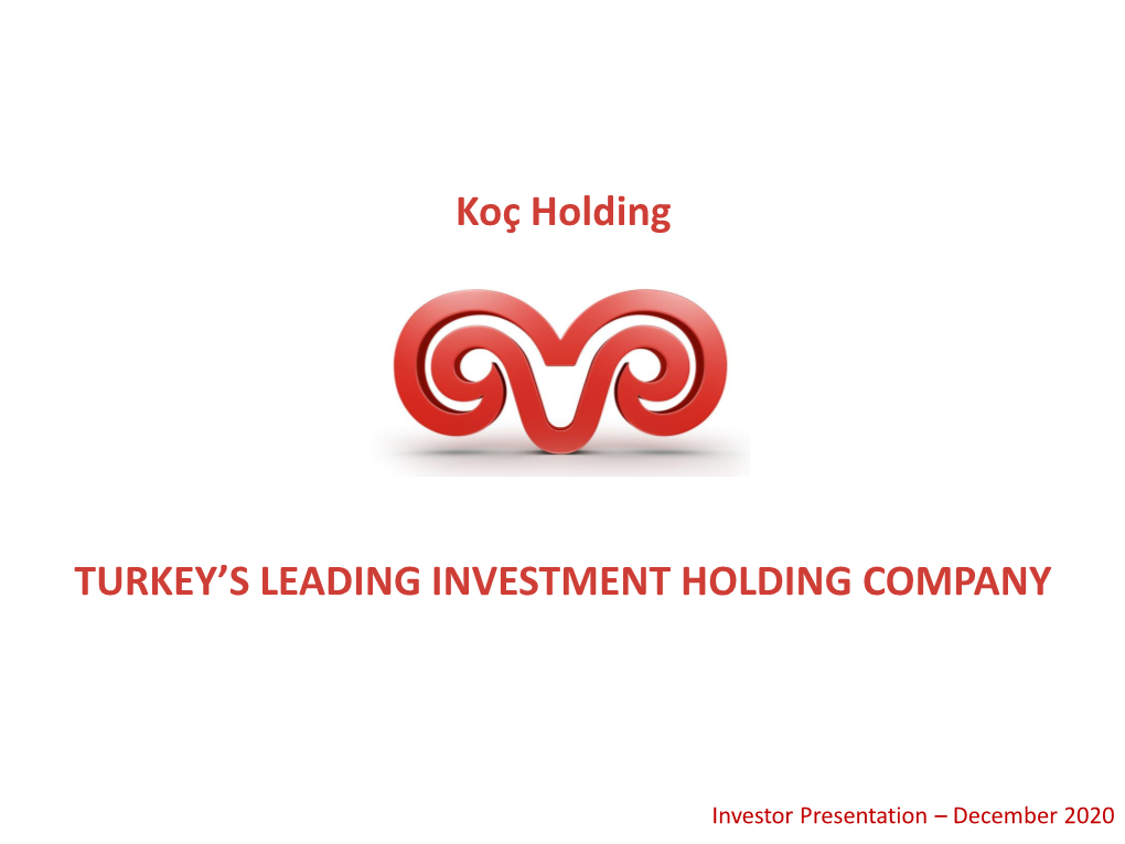 Koç Holding Presentation