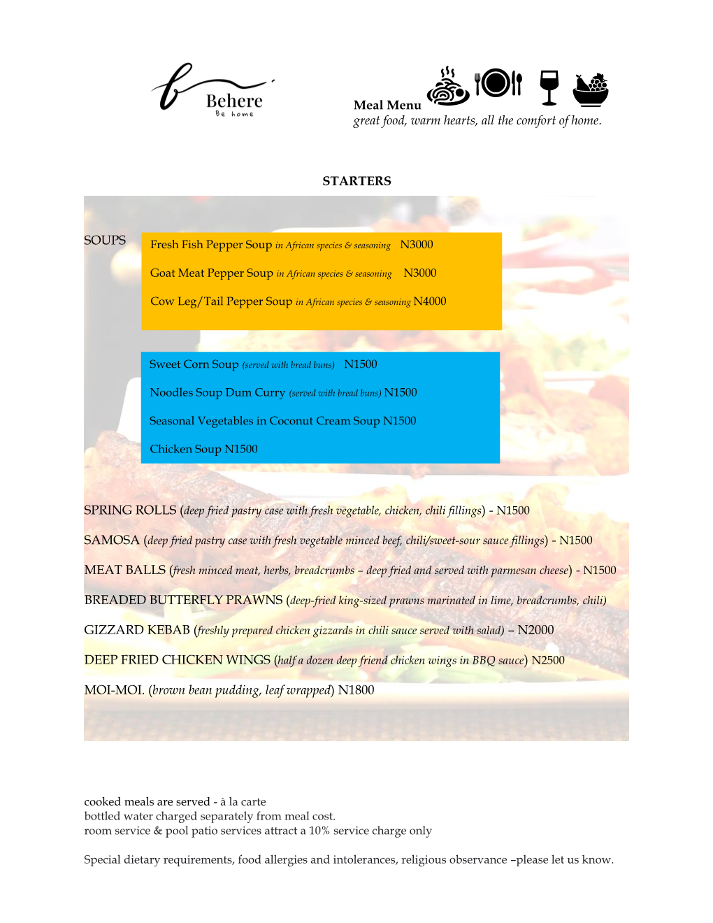 MAIN COURSE MENU (Pdf)