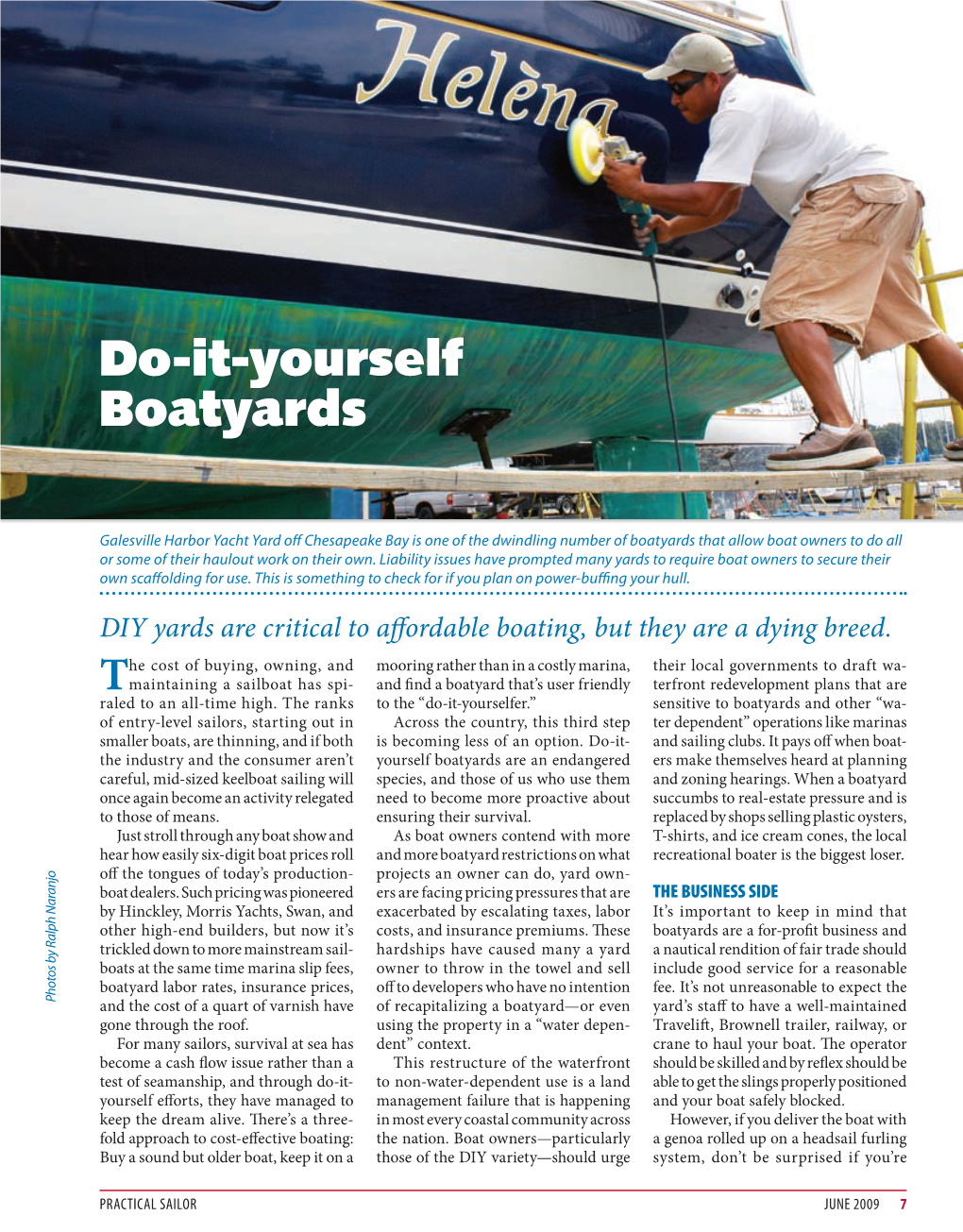 Do-It-Yourself Boatyards