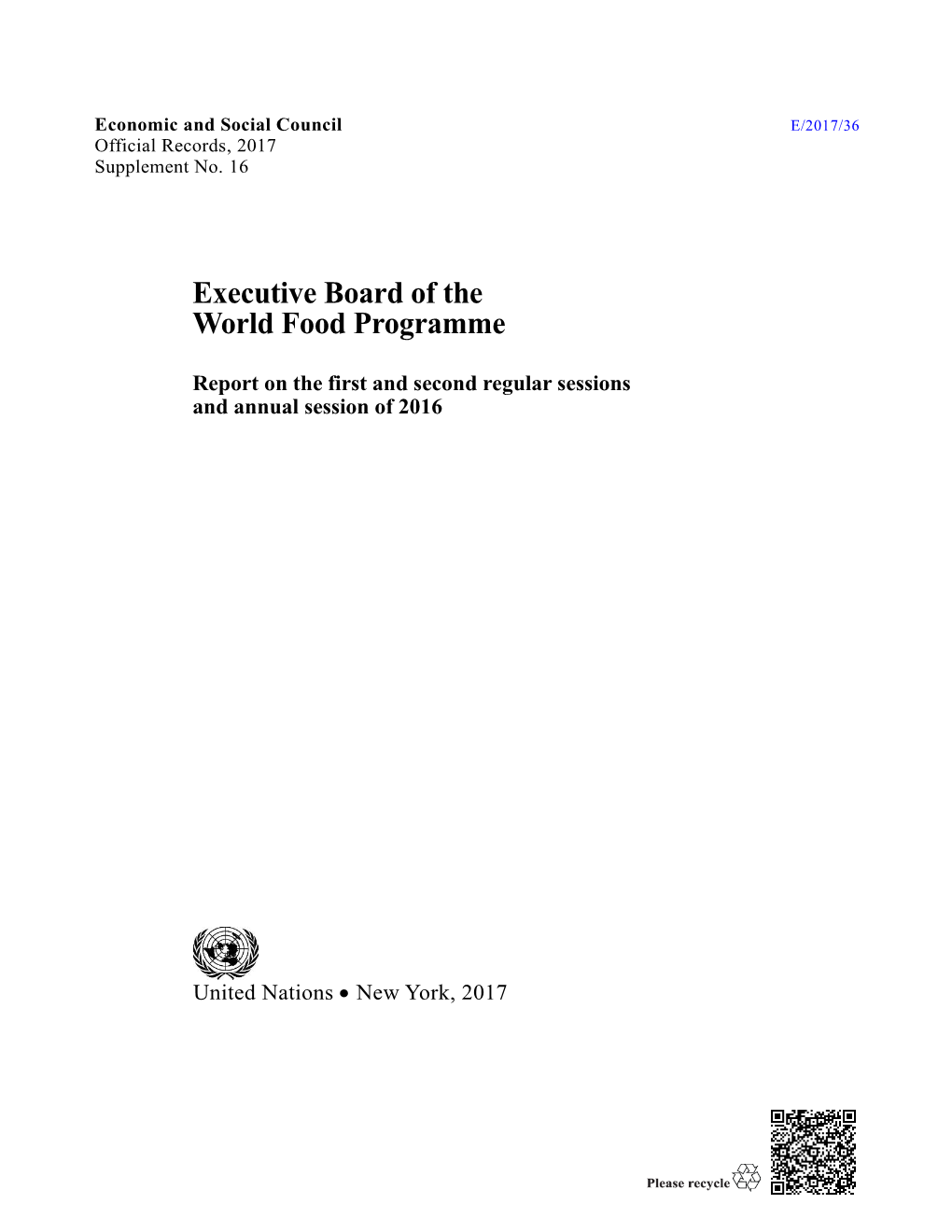 Executive Board of the World Food Programme