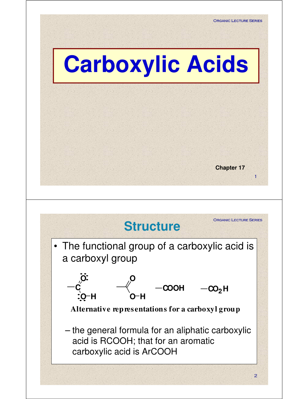 Carboxylic Acids