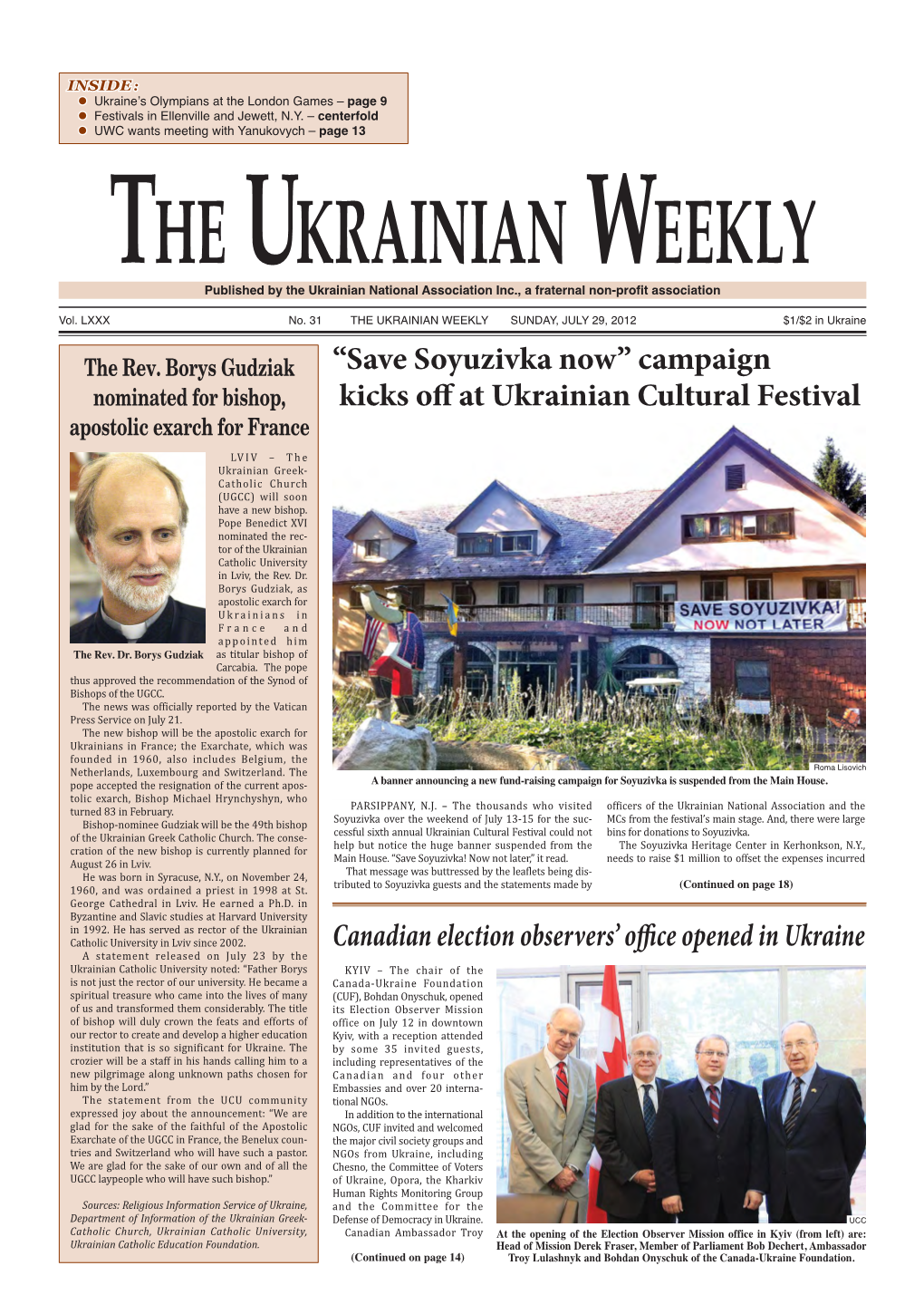 The Ukrainian Weekly 2012, No.31