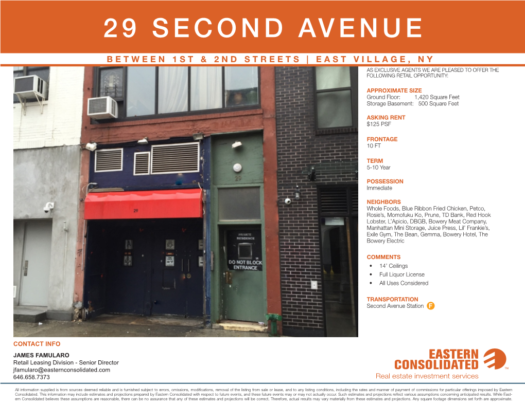 29 Second Avenue
