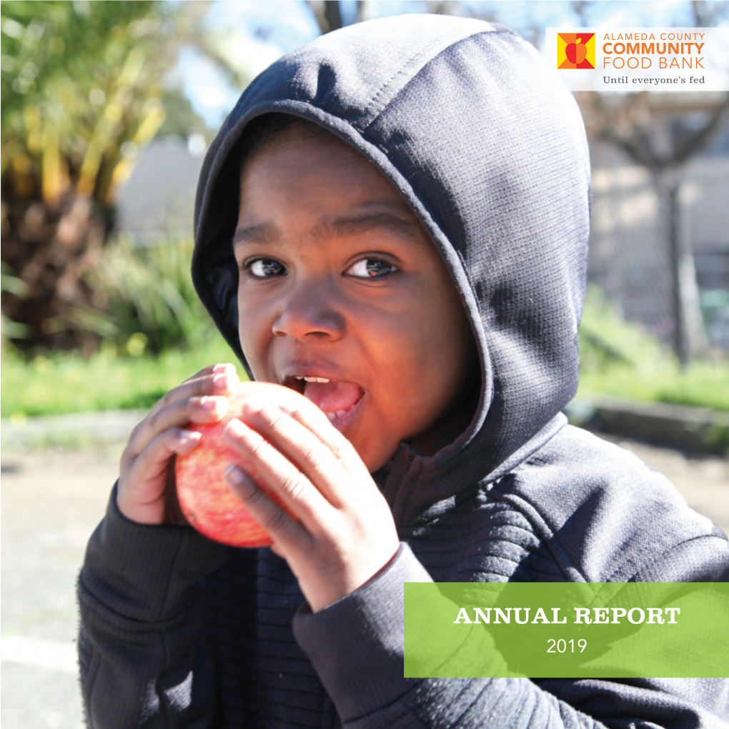 ANNUAL REPORT 2019 Imagine a Community Without Hunger