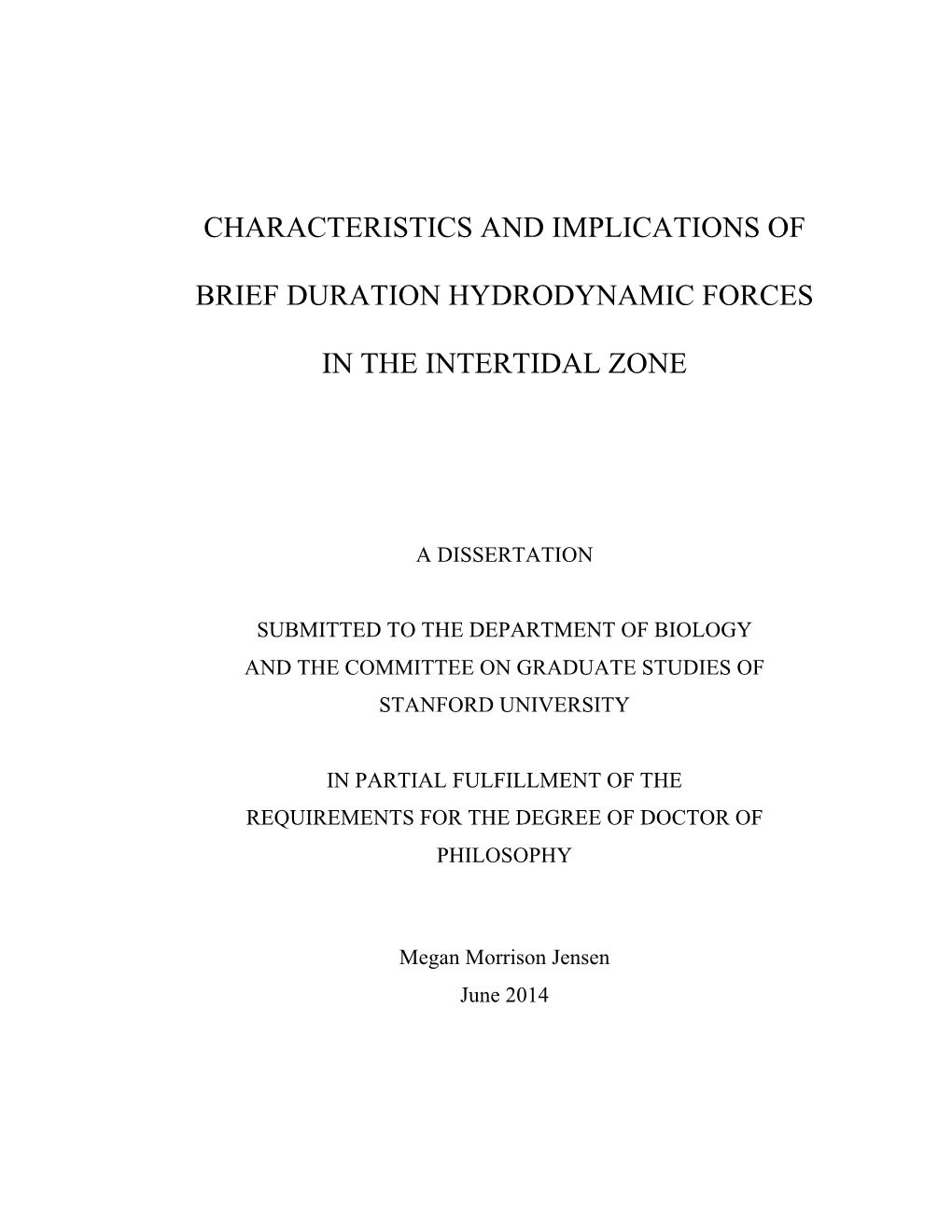 Characteristics and Implications of Brief