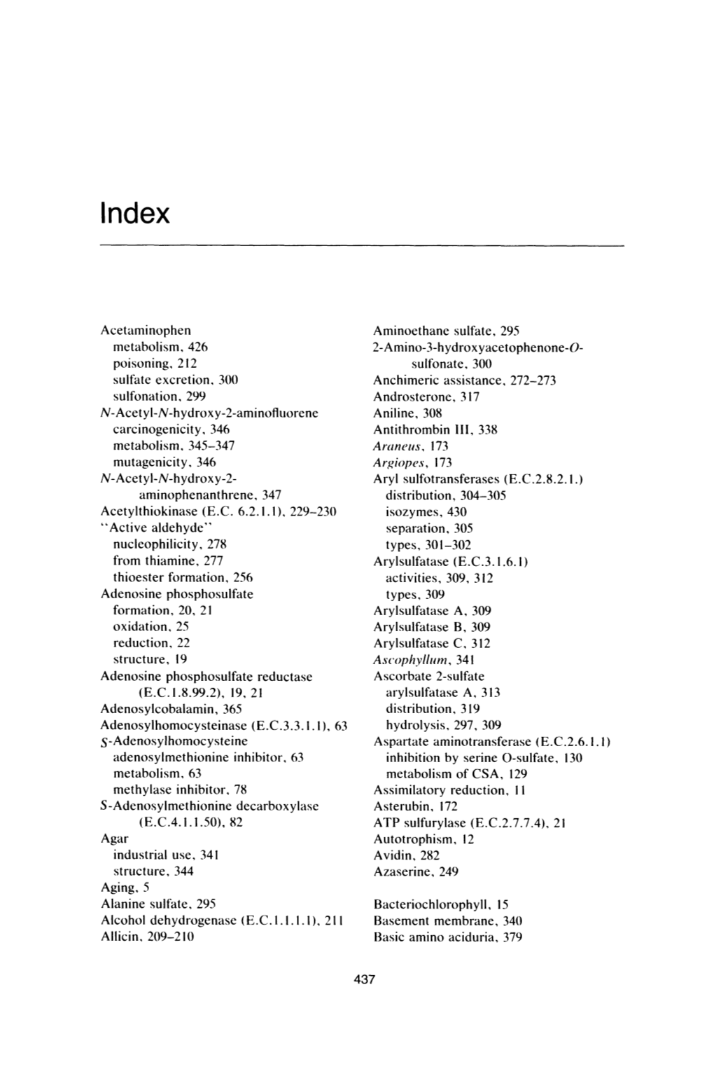 Acetaminophen Metabolism, 426 Poisoning, 212 Sulfate Excretion