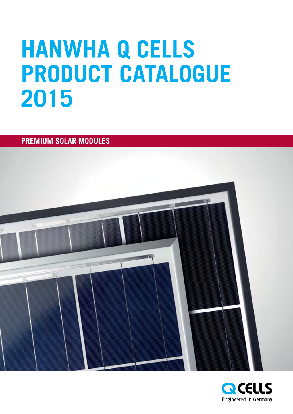 Hanwha Q Cells Product Catalogue 2015