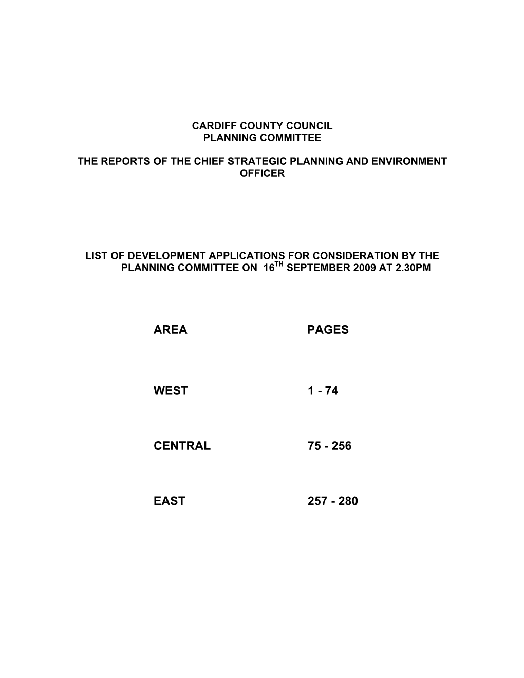 Cardiff County Council Planning Committee