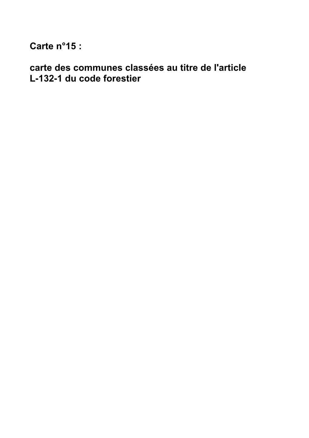 Carte Des Communes Classées Au Titre De L'article L-132-1 Du Code Forestier Département De L'isère