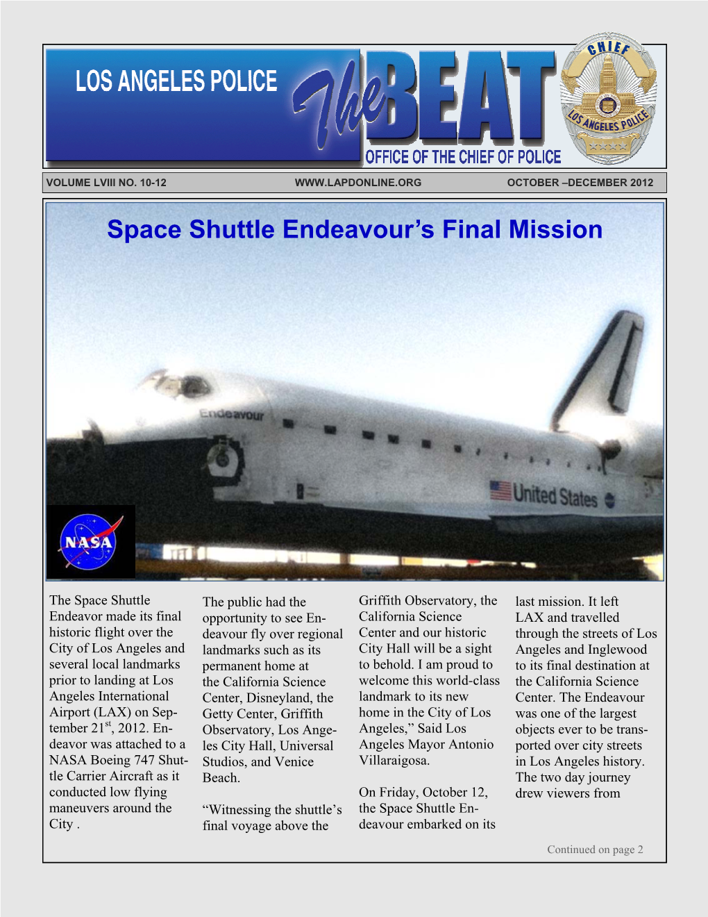 Space Shuttle Endeavour's Final Mission