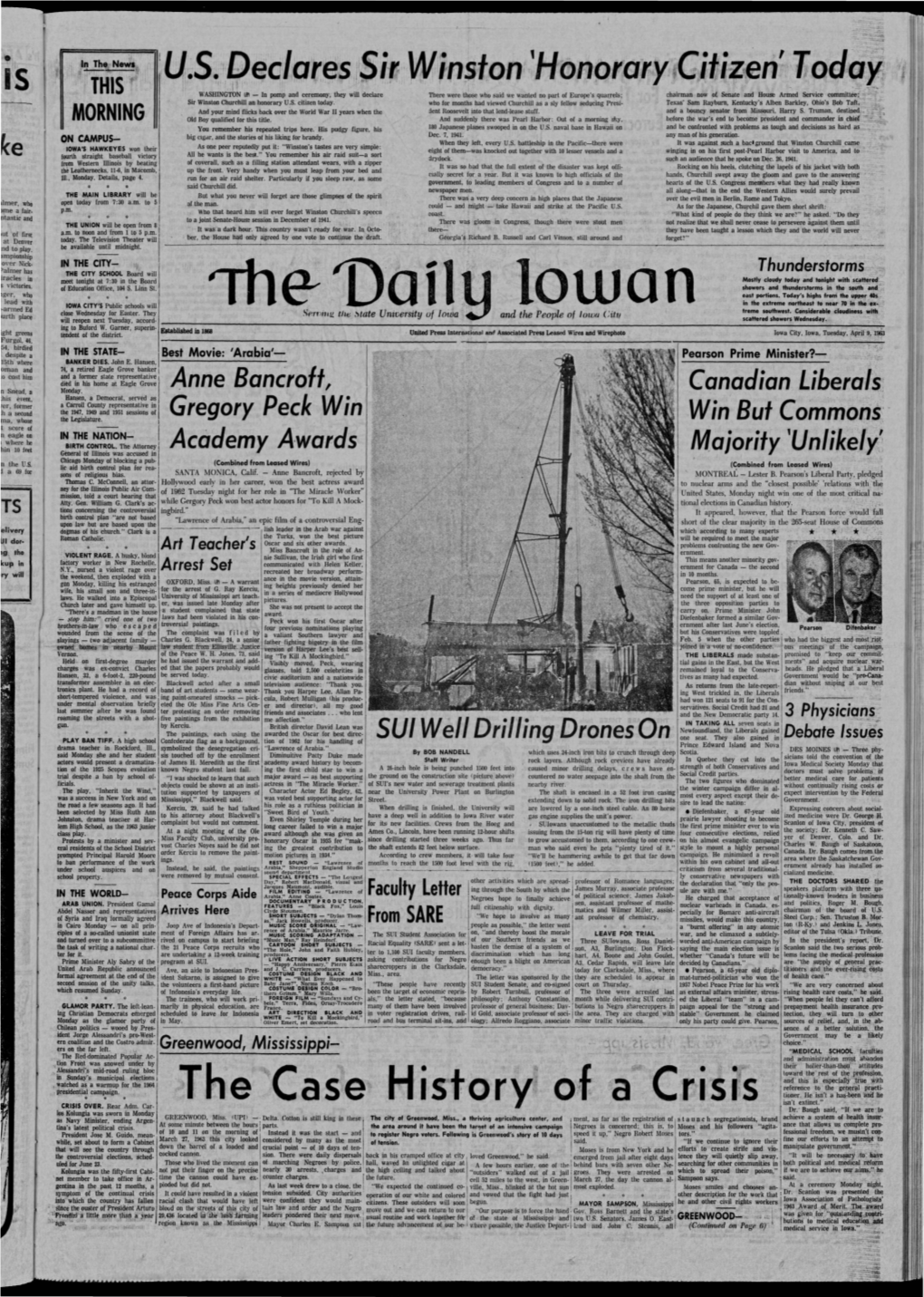 Daily Iowan (Iowa City, Iowa), 1963-04-09