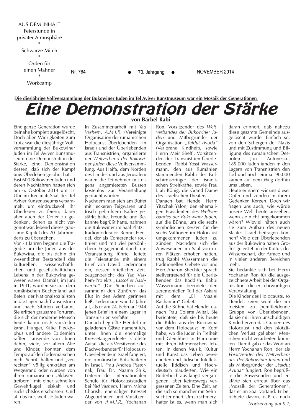 Eine Demonstration Der Stärke Eine Demonstration Der Stärke