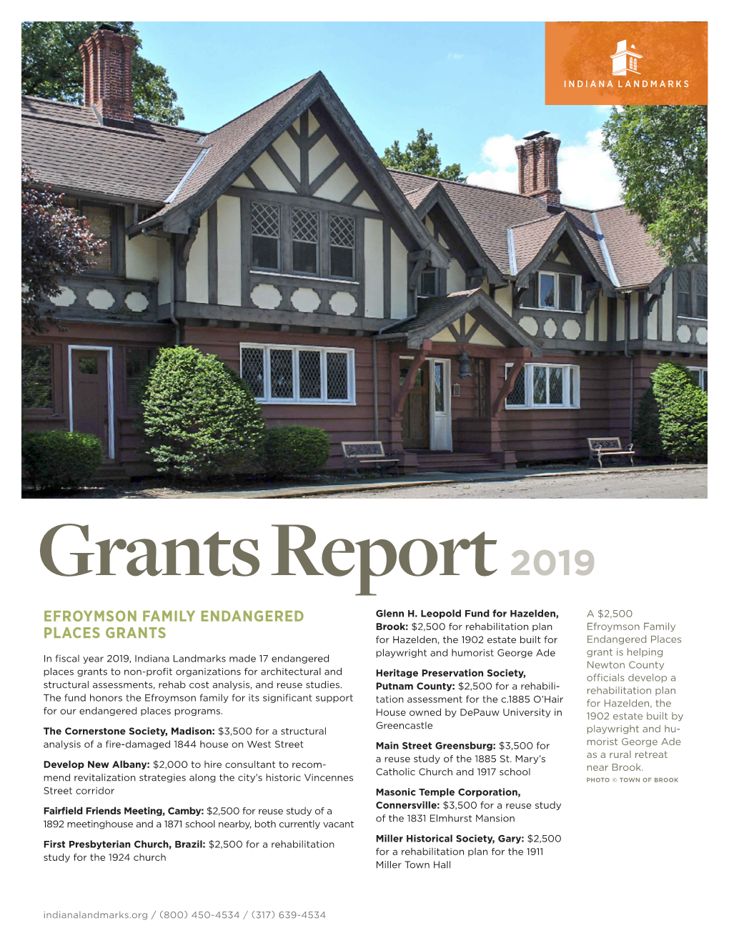 Grants Report 2019 EFROYMSON FAMILY ENDANGERED Glenn H