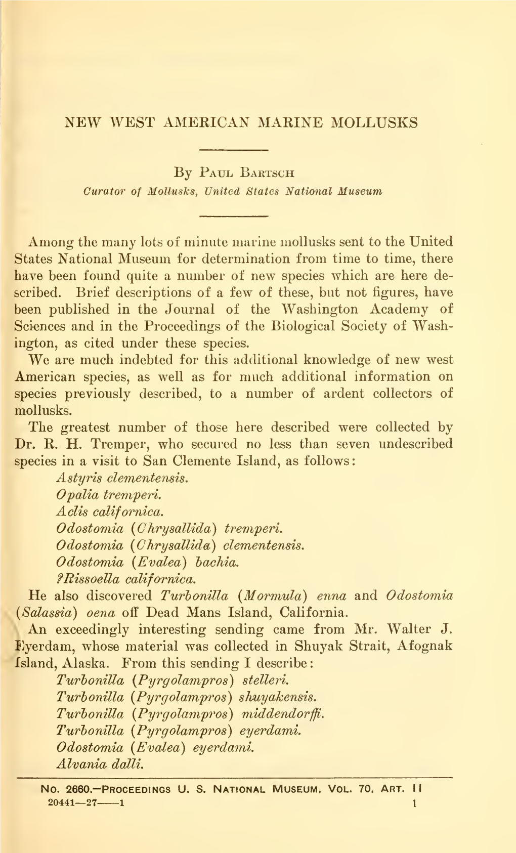 Proceedings of the United States National Museum