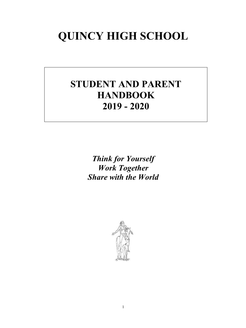 Student and Parent Handbook 2019