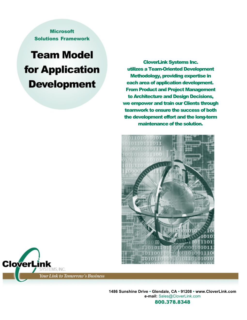 MSF Team Model for Application Development