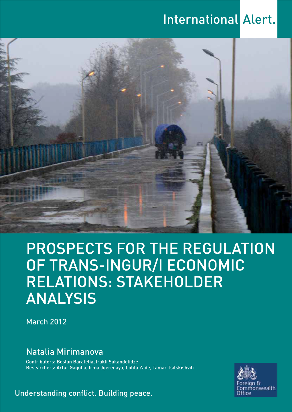 Prospects for the Regulation of Trans-Ingur/I Economic Relations: Stakeholder Analysis
