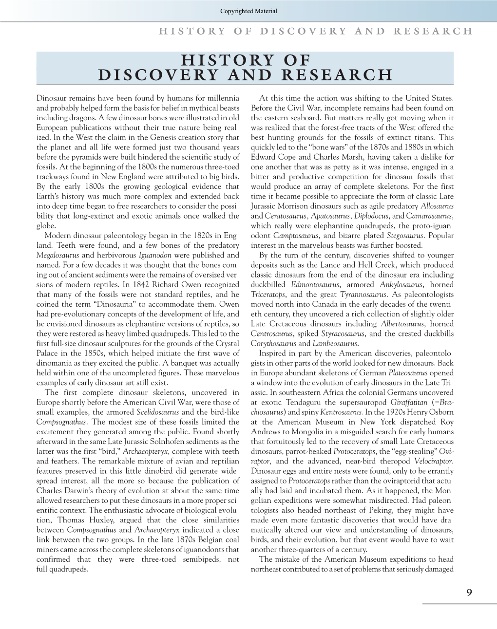 History of Discovery and Research