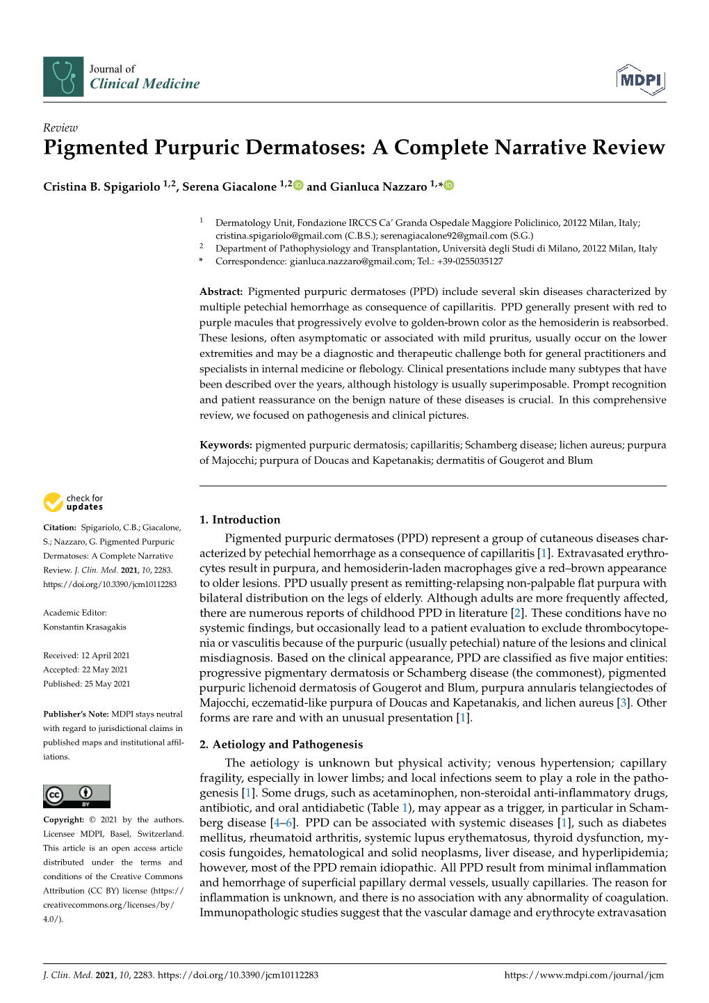 Pigmented Purpuric Dermatoses: a Complete Narrative Review