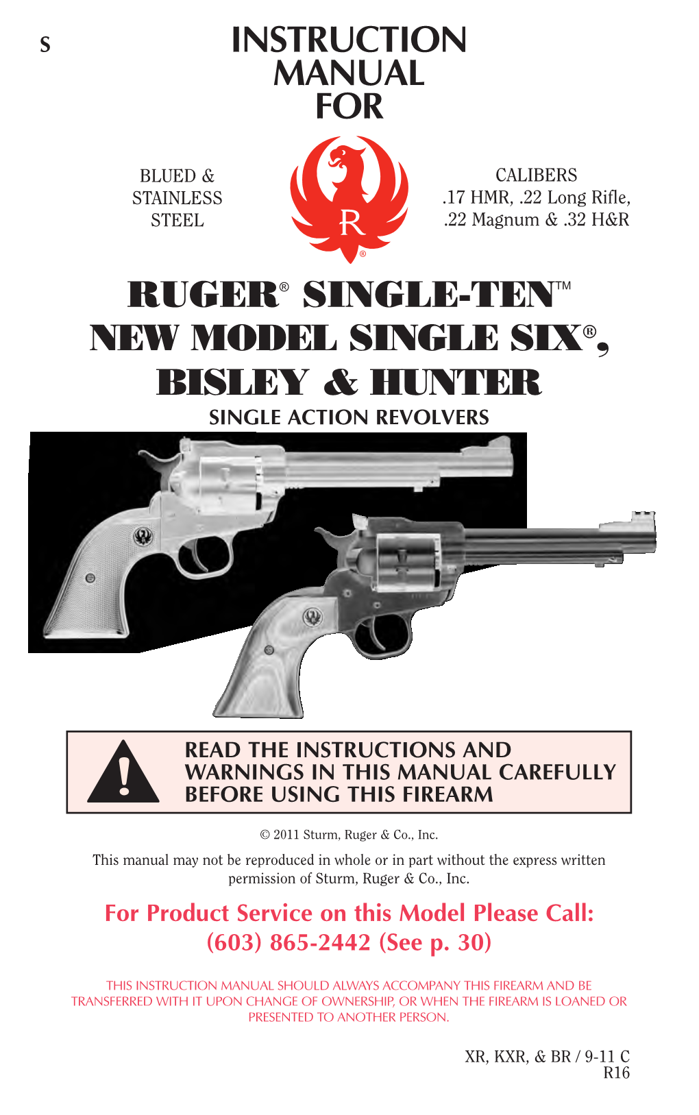 Single-Ten & Single-Six Instruction Manual