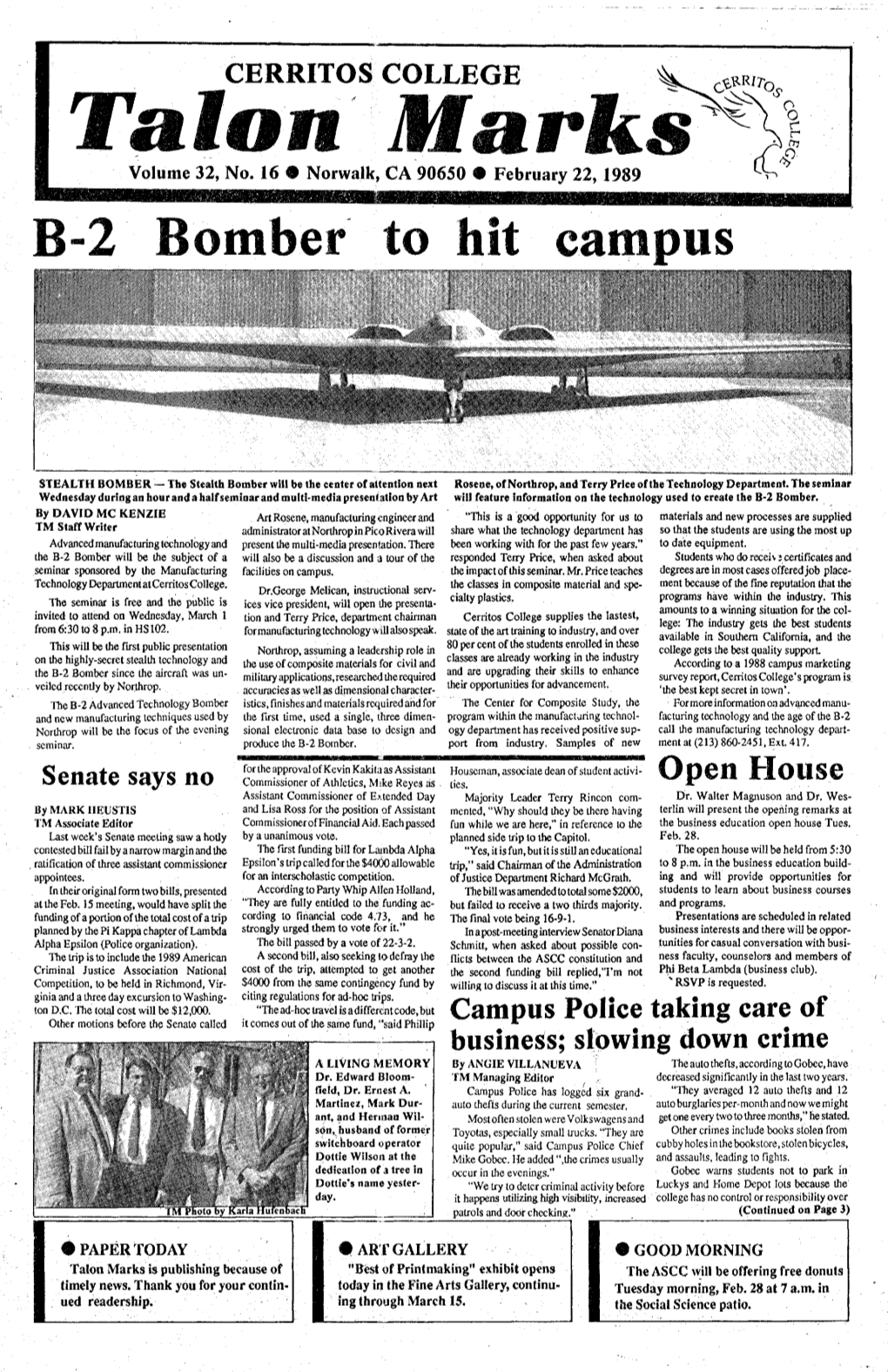 B-2 Bomber to Hit Campus C*??'Ro