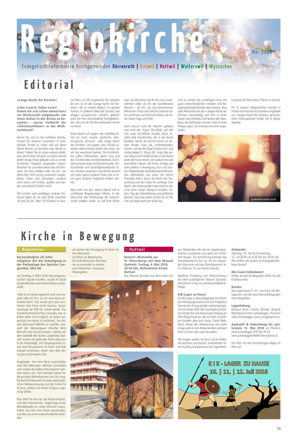 Editorial Kirche in Bewegung