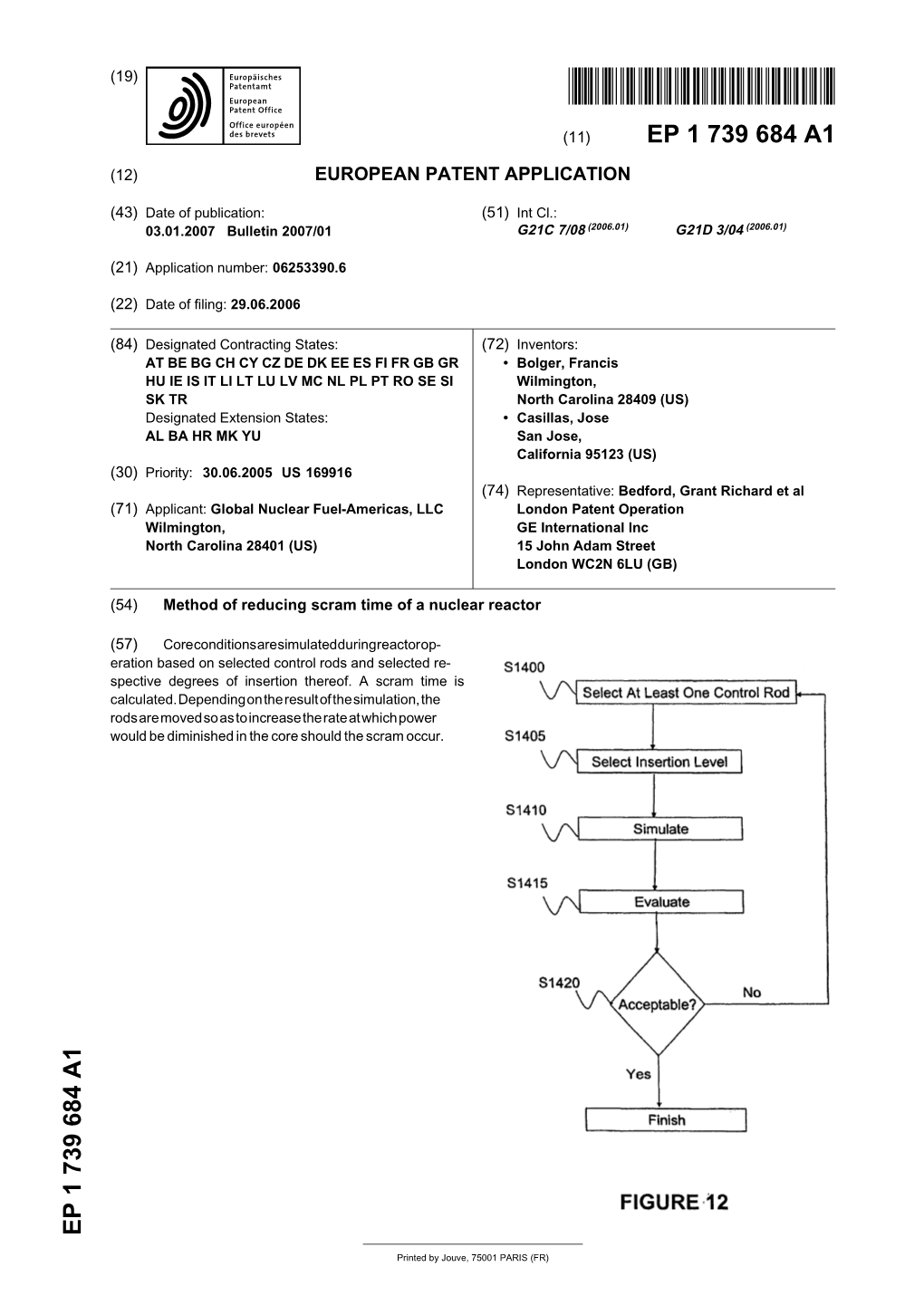 Method of Reducing Scram Time of a Nuclear Reactor