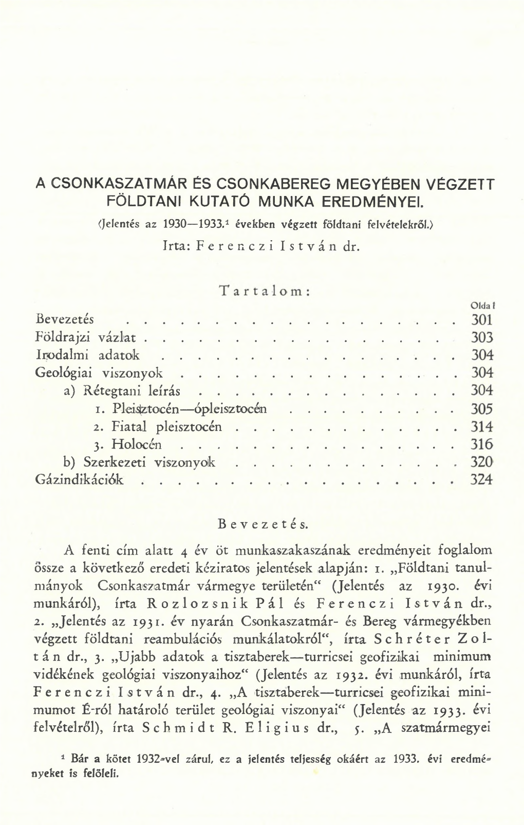 A Magyar Állami Földtani Intézet Évi Jelentése 1925-28