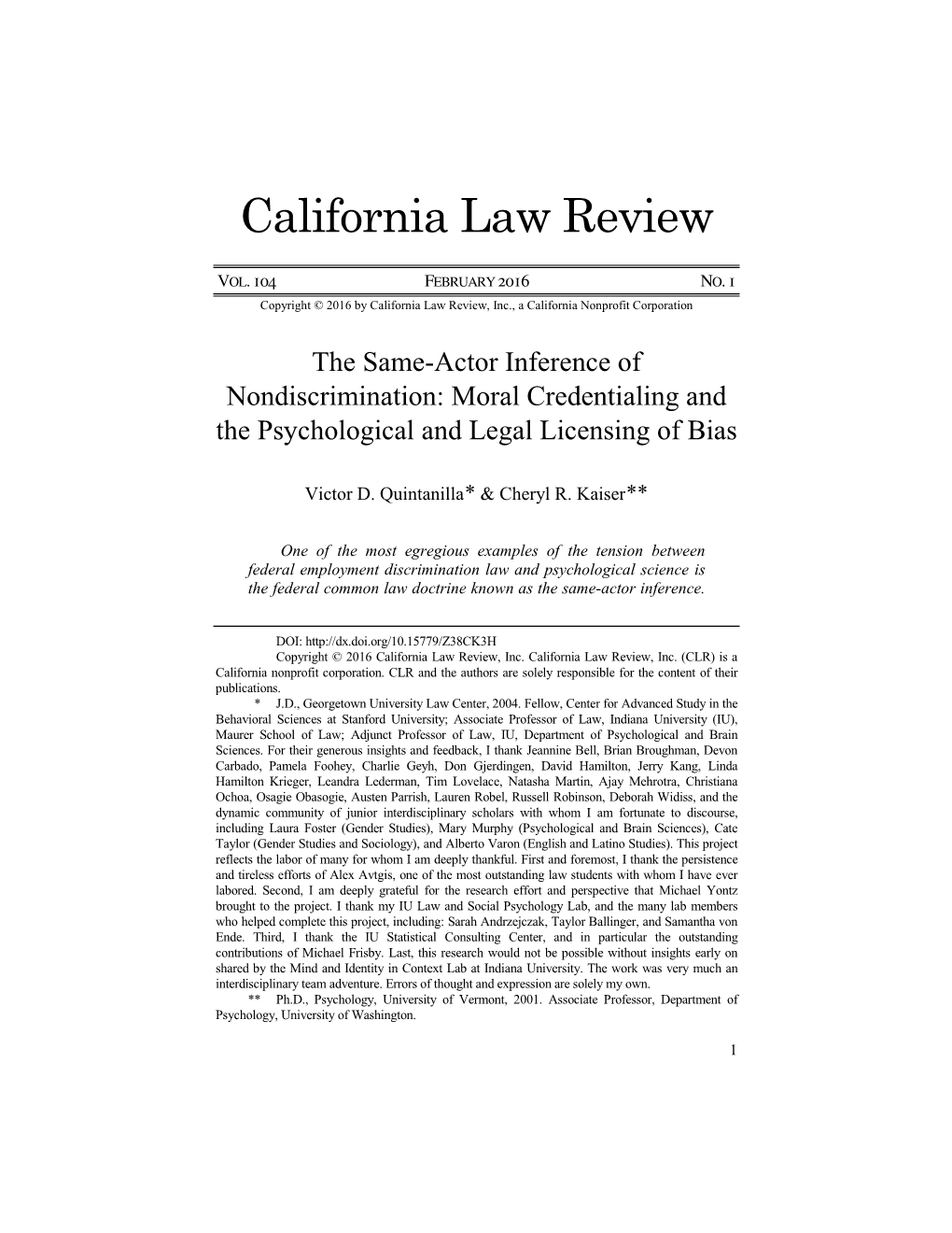 California Law Review