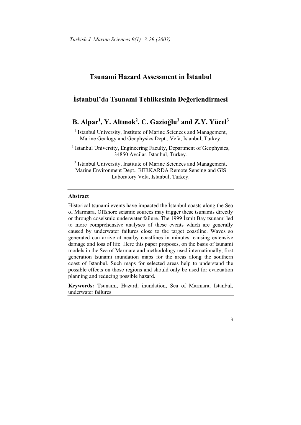 Alpar Etal 2003 Tsunami Inund