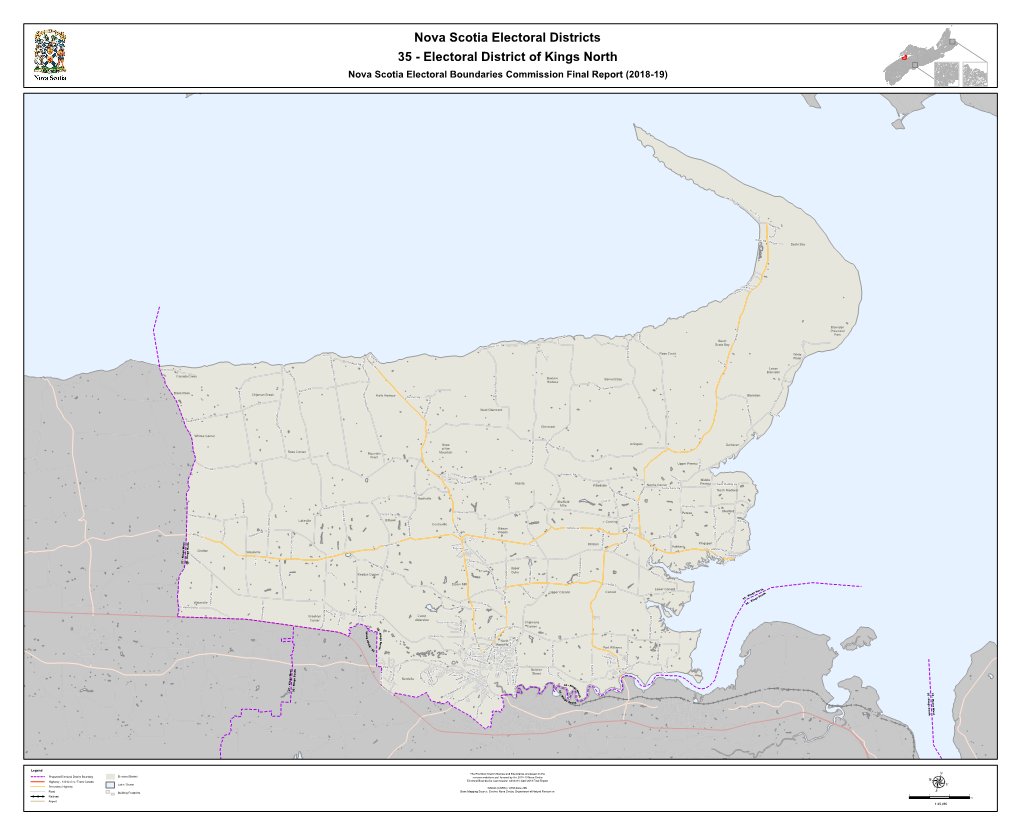 35 - Electoral District of Kings North Nova Scotia Electoral Boundaries Commission Final Report (2018-19)