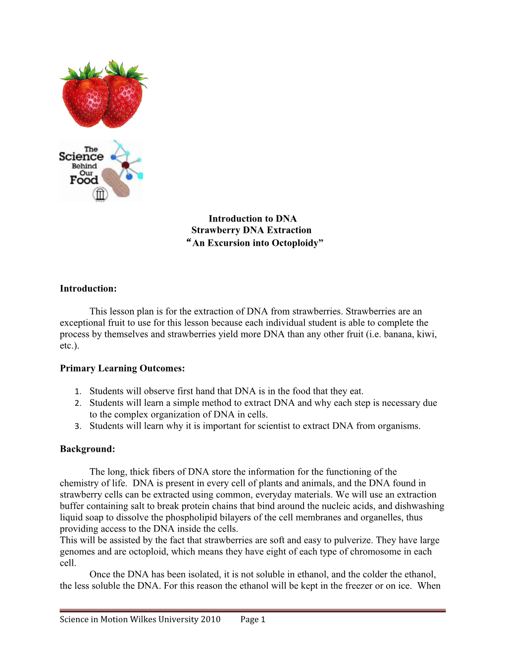 Introduction to DNA