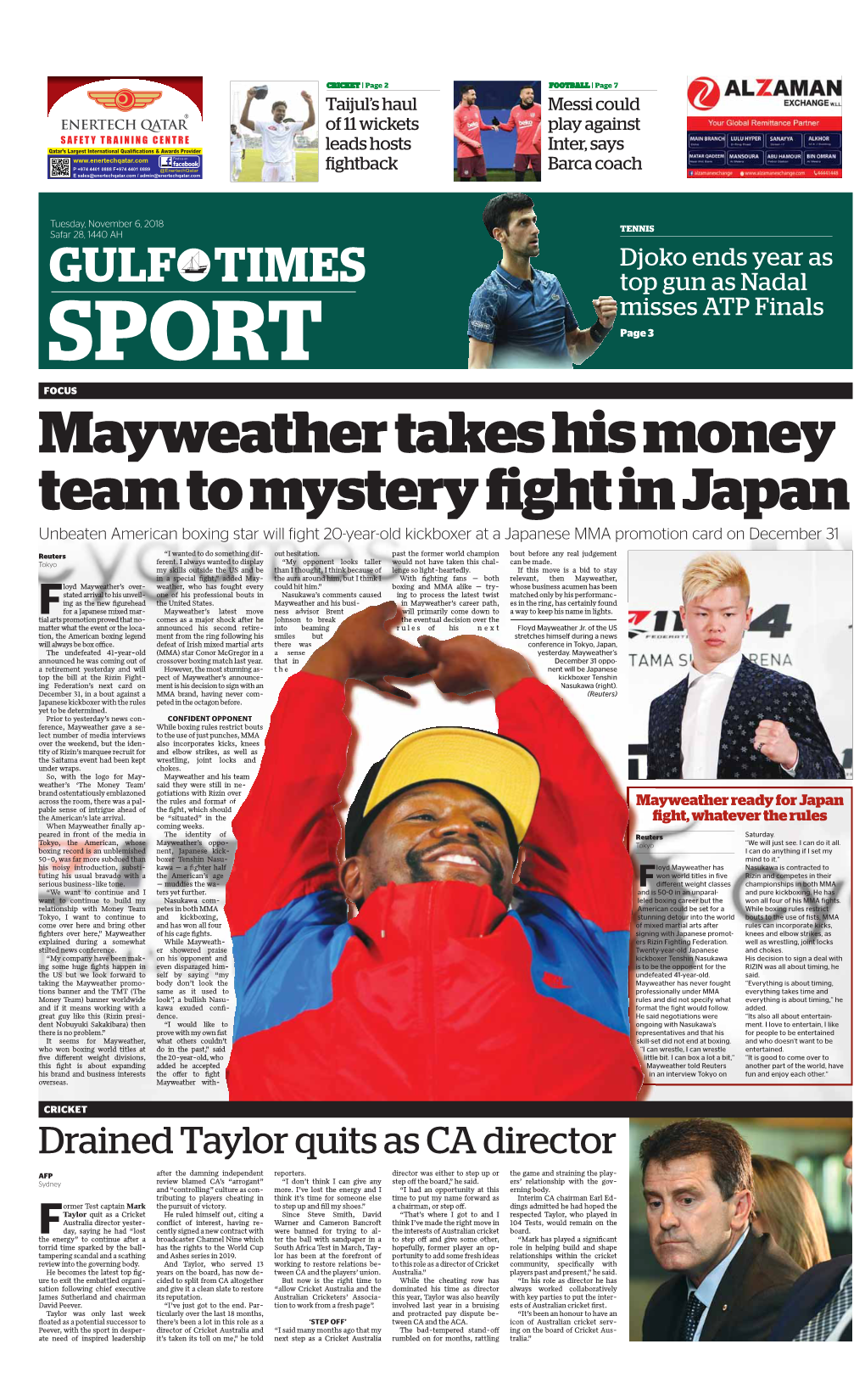 Mayweather Takes His Money Team to Mystery Fight in Japan