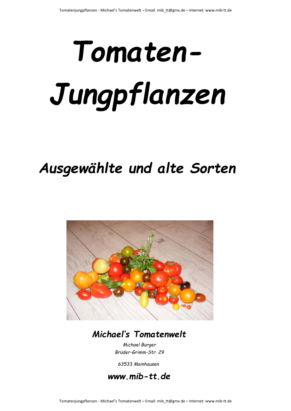 Tomaten- Jungpflanzen