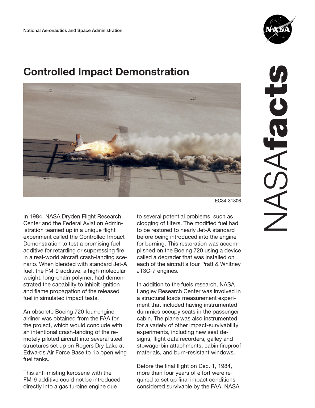 Controlled Impact Demonstration