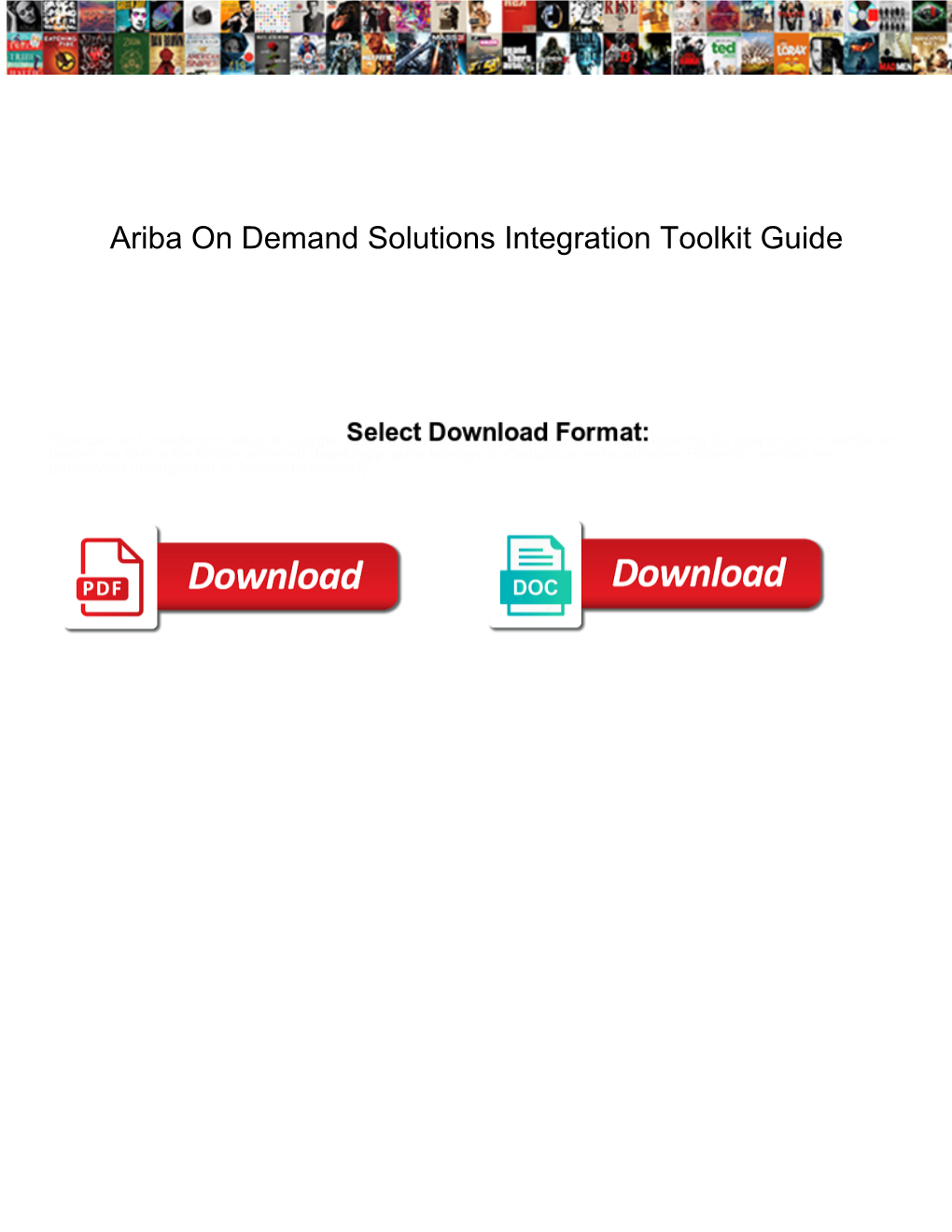 Ariba on Demand Solutions Integration Toolkit Guide