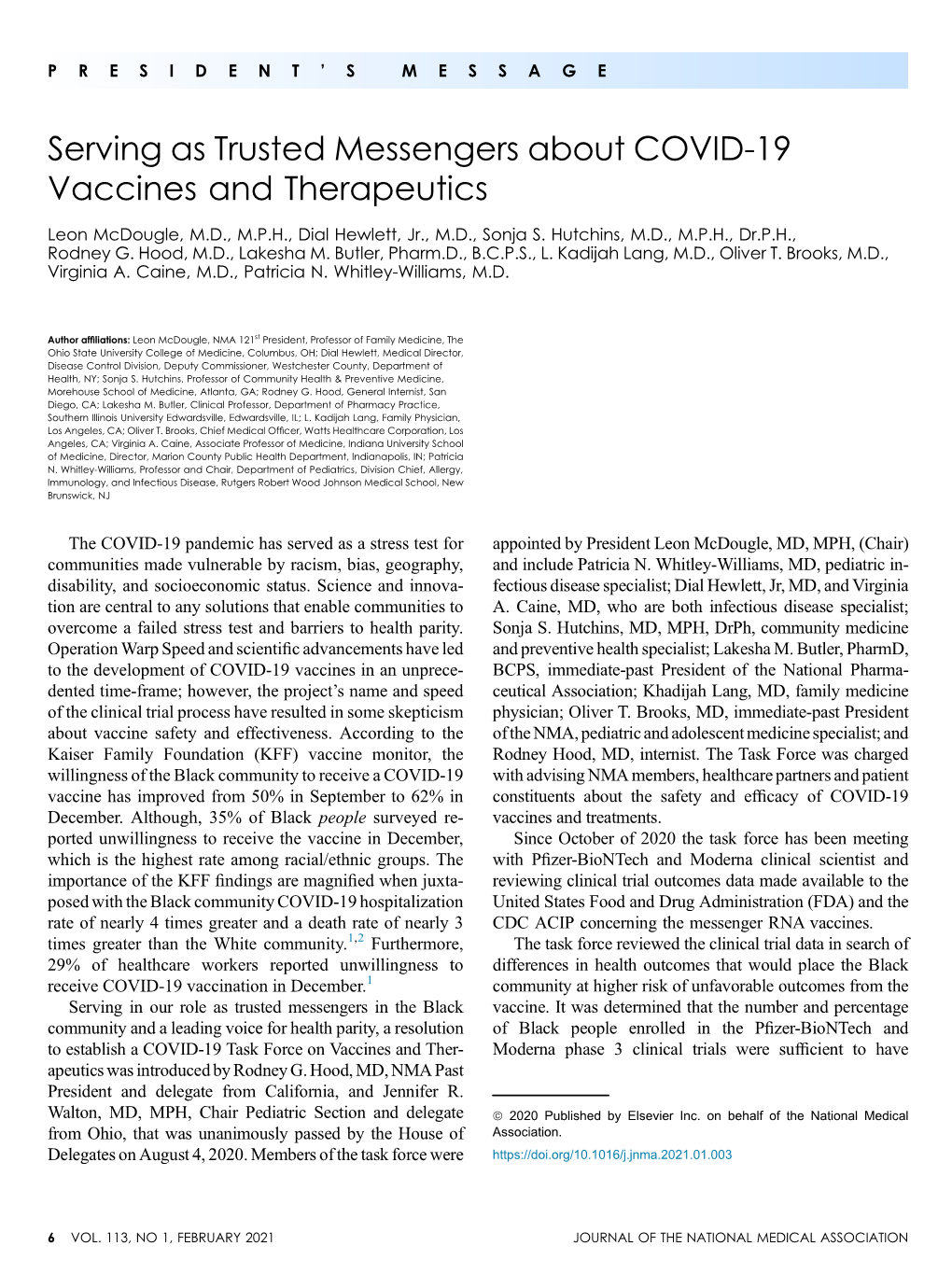 Serving As Trusted Messengers About COVID-19 Vaccines and Therapeutics